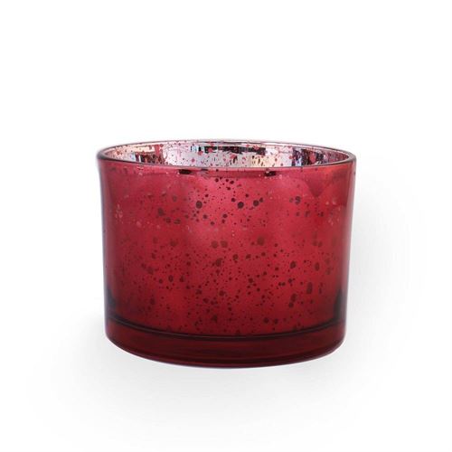 Red Fir Wood Double Wick Glass Scented Candle - Signature Soy